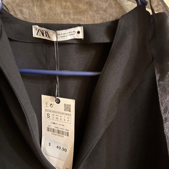 ZARA dress with sheer sleeves NWT. Size S - Picture 2 of 3